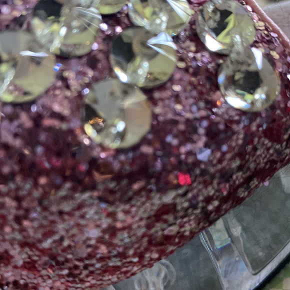 Pink glitter and rhinestone Pleaser mules - Picture 7 of 12